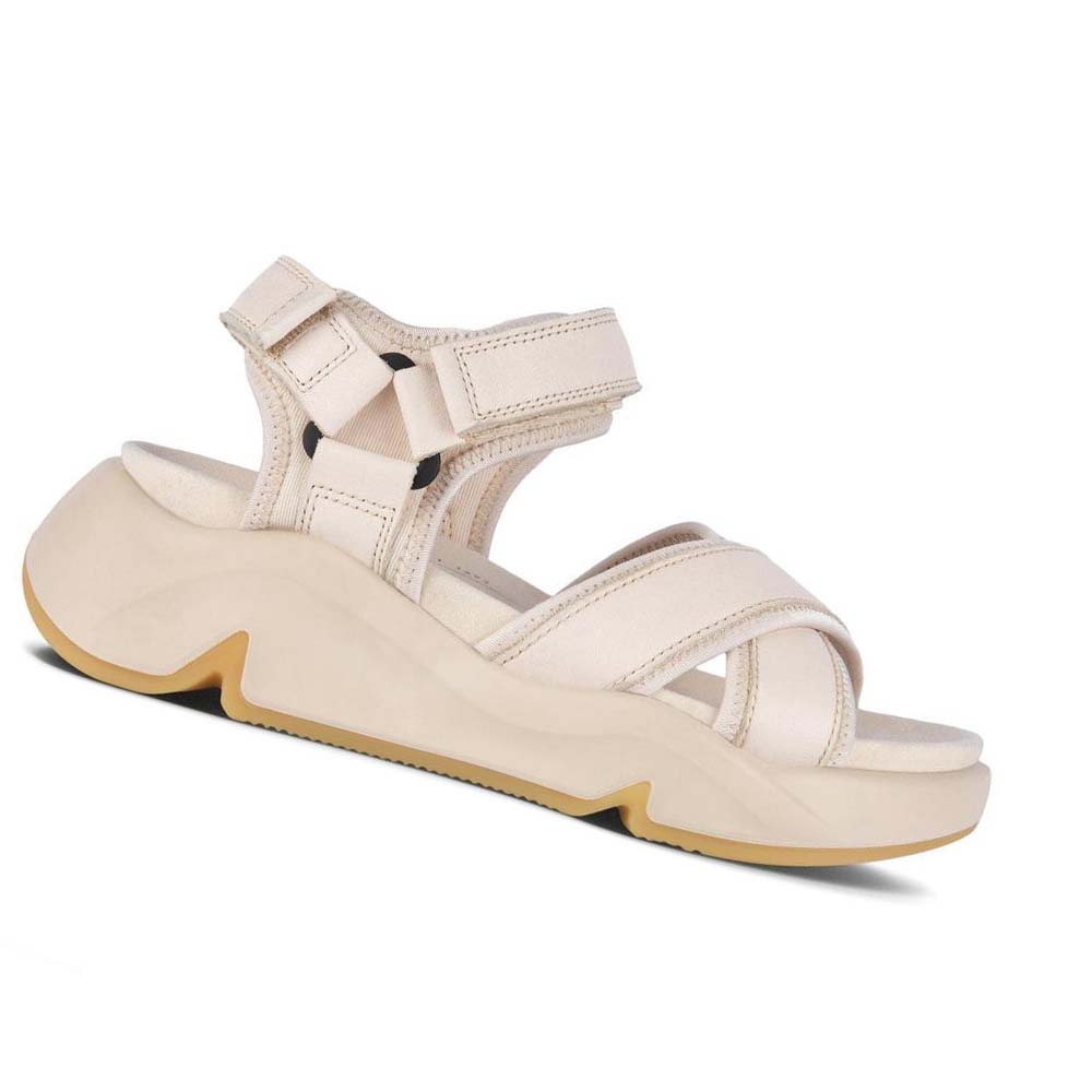 Women\'s Ecco Chunky Sport Sandals White | Canada 165RVD